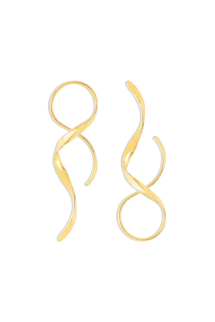 Ismara - Sleek Spiral Earrings