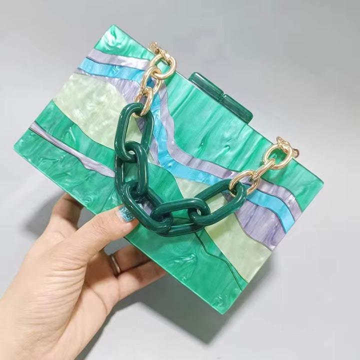 Ivara - Acrylic Chain Box Purse