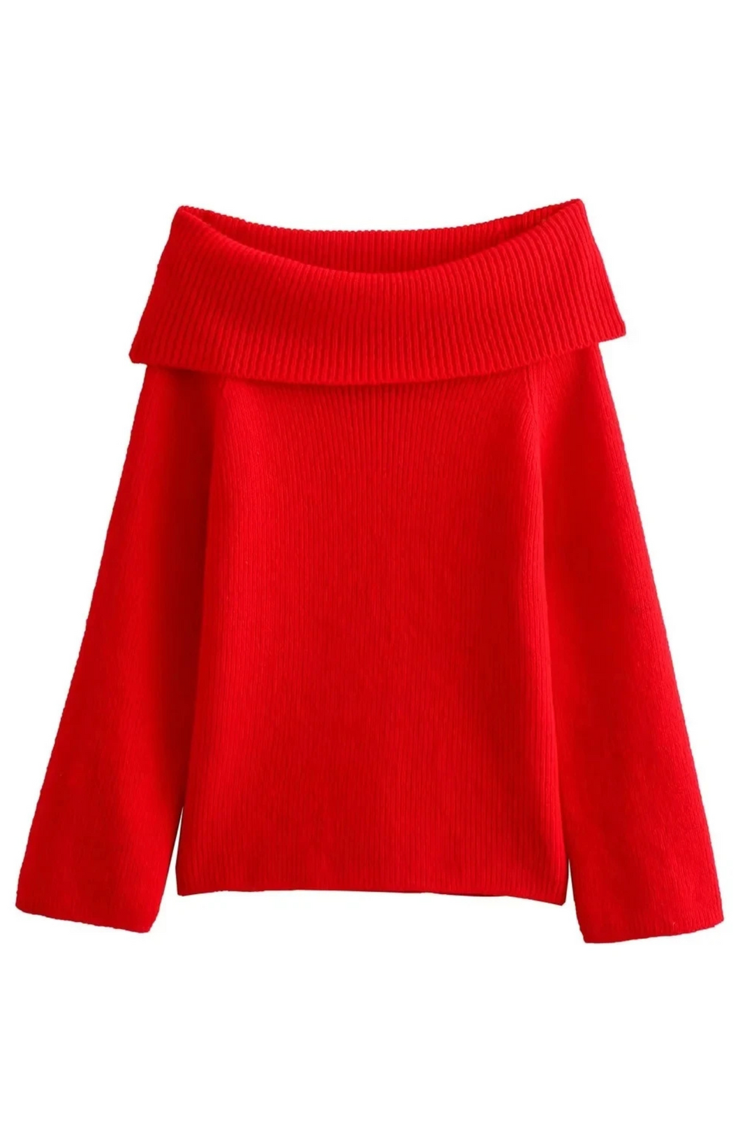 Maelira - Off-Shoulder Layered Knitted Top