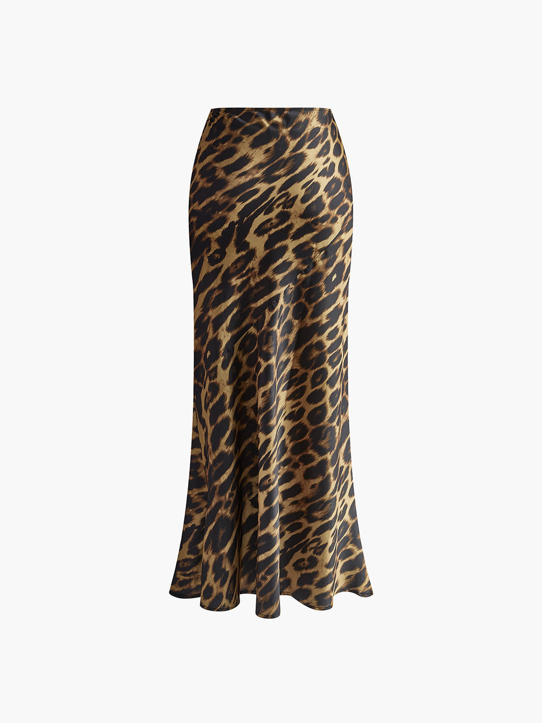 Mimi - Slim Fit Lux Leopard Print Skirt