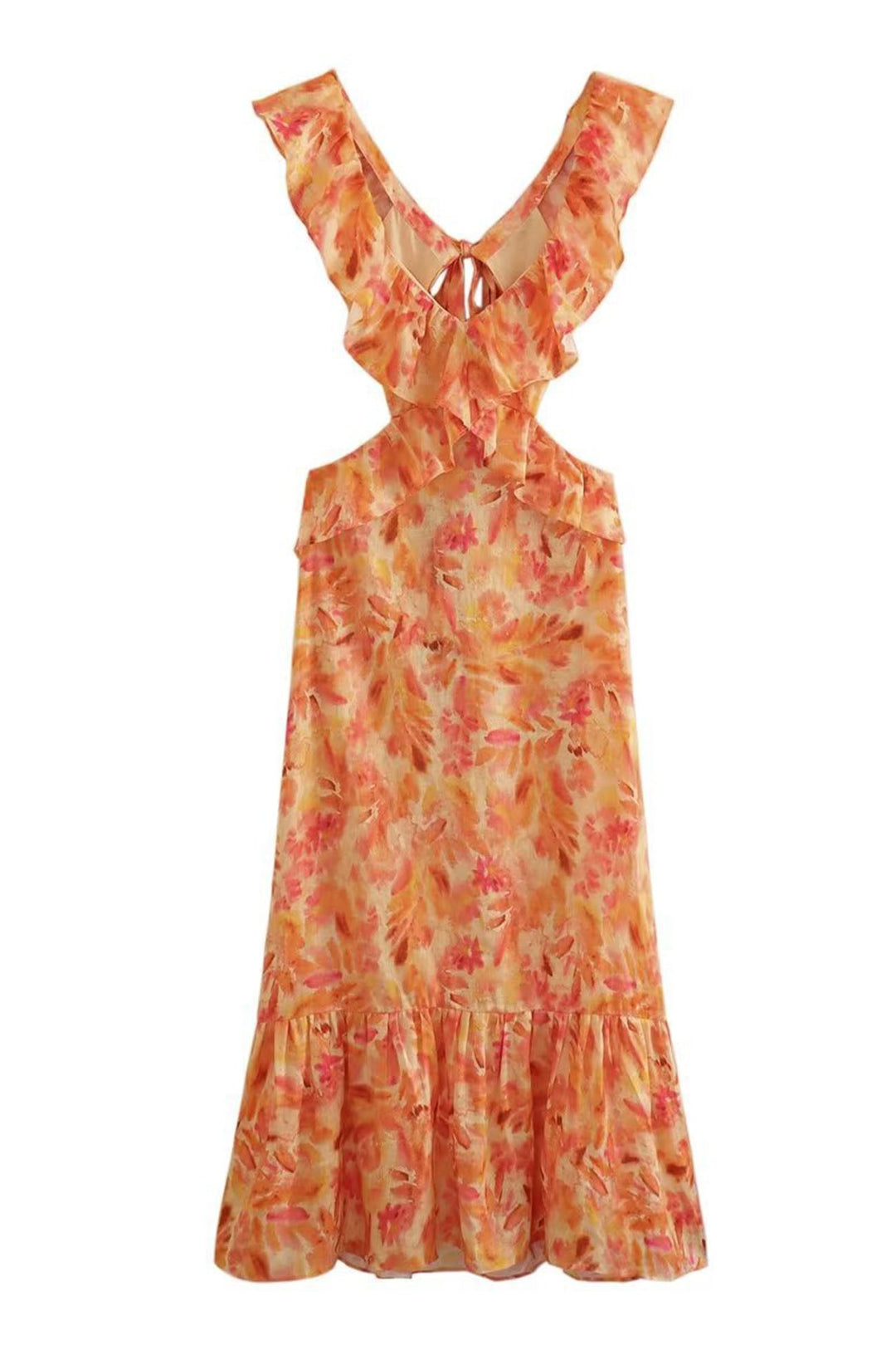 Ember - Floral Ruffle Dress