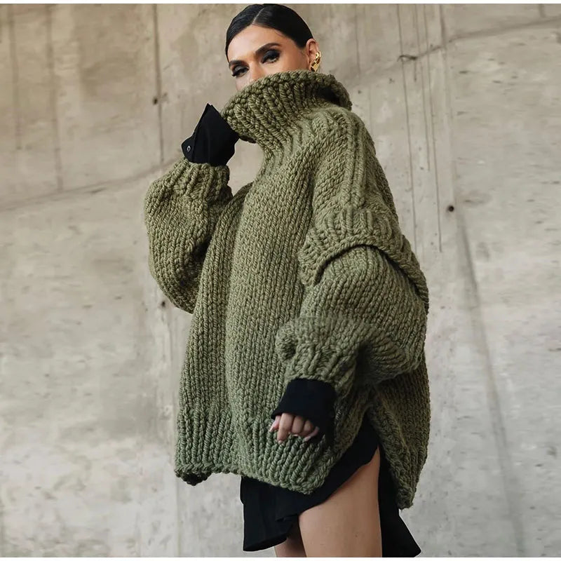 Nyelle - Turtle-Neck Loose Sweater