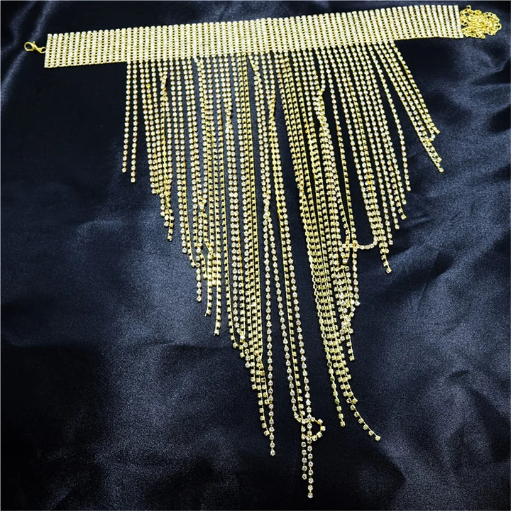 Tassel Rhinestone Necklace