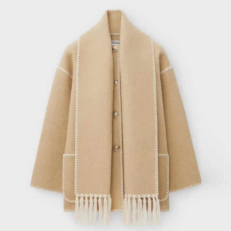 Sionne - Fringe Scarf Jacket